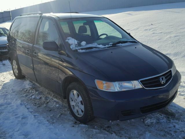 5FNRL18654B144728 - 2004 HONDA ODYSSEY EX BLUE photo 1