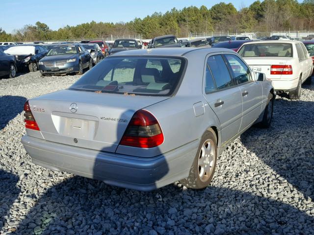 WDBHA24G6YA843899 - 2000 MERCEDES-BENZ C 230 SILVER photo 4