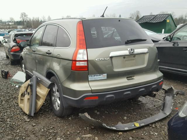 JHLRE38528C052415 - 2008 HONDA CR-V EX GREEN photo 3