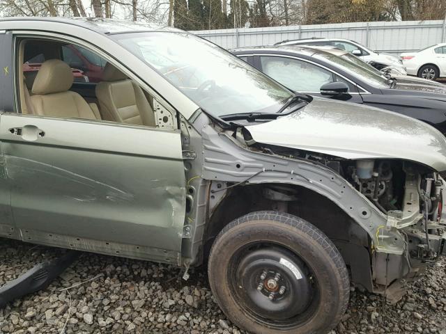 JHLRE38528C052415 - 2008 HONDA CR-V EX GREEN photo 9