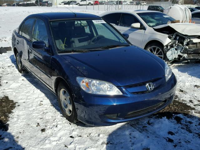 JHMES96675S011636 - 2005 HONDA CIVIC HYBR BLUE photo 1