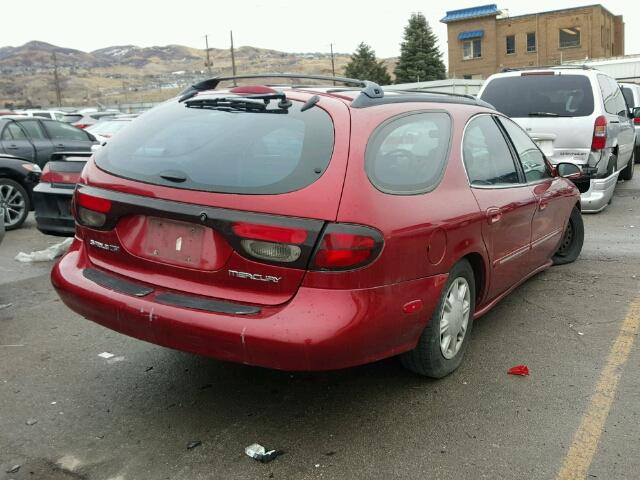 1MEFM55U6WA603141 - 1998 MERCURY SABLE LS RED photo 4