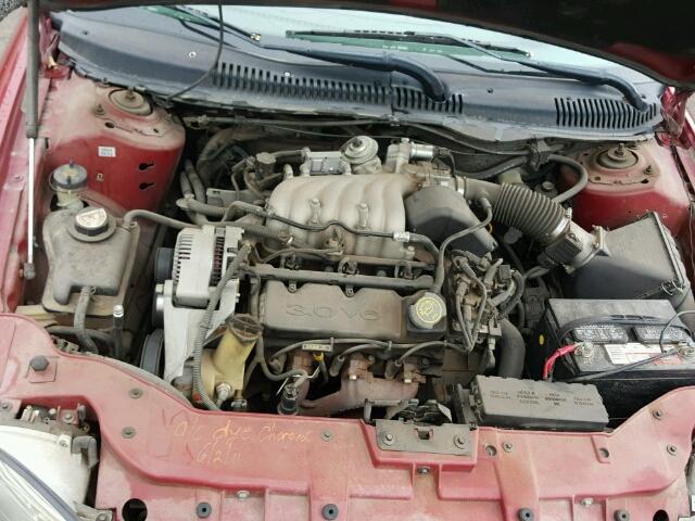 1MEFM55U6WA603141 - 1998 MERCURY SABLE LS RED photo 7