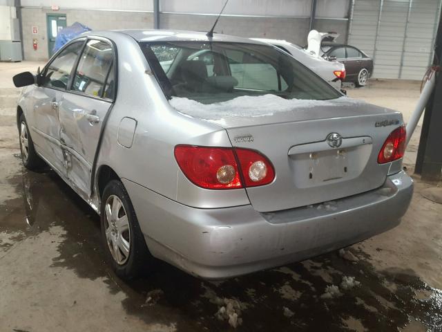 JTDBR32E770124396 - 2007 TOYOTA COROLLA CE SILVER photo 3