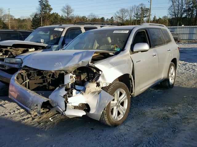 JTEDS42A492093997 - 2009 TOYOTA HIGHLANDER SILVER photo 2