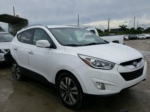 KM8JU3AG3EU861125 - 2014 HYUNDAI TUCSON GLS WHITE photo 1