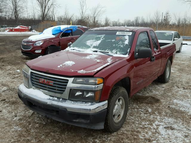 1GTCS196348221250 - 2004 GMC CANYON RED photo 2