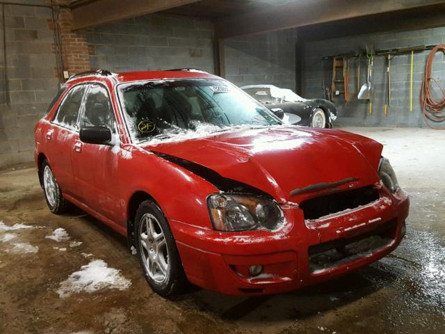 JF1GG67575H813770 - 2005 SUBARU IMPREZA RS RED photo 1