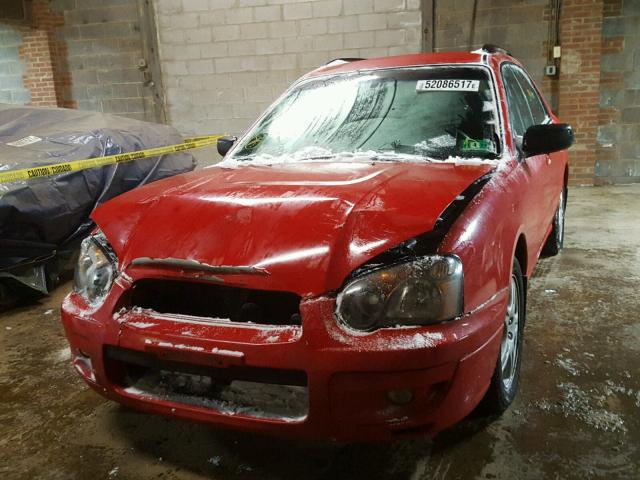 JF1GG67575H813770 - 2005 SUBARU IMPREZA RS RED photo 2