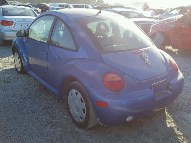 3VWBS21C31M417941 - 2001 VOLKSWAGEN NEW BEETLE 蓝色 照片 3