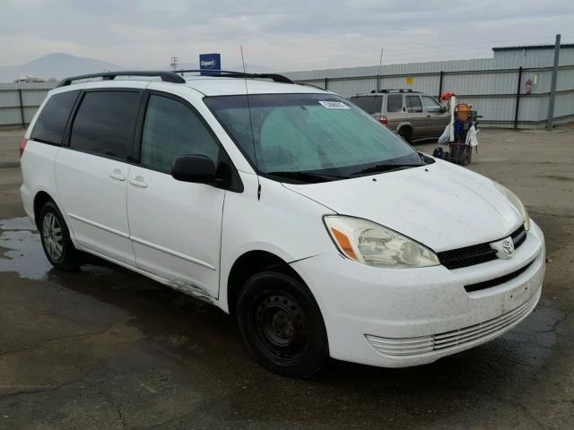 5TDZA23C14S070227 - 2004 TOYOTA SIENNA CE WHITE photo 1