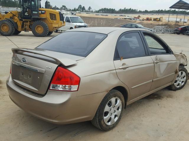 KNAFE221595598080 - 2009 KIA SPECTRA EX GOLD photo 4