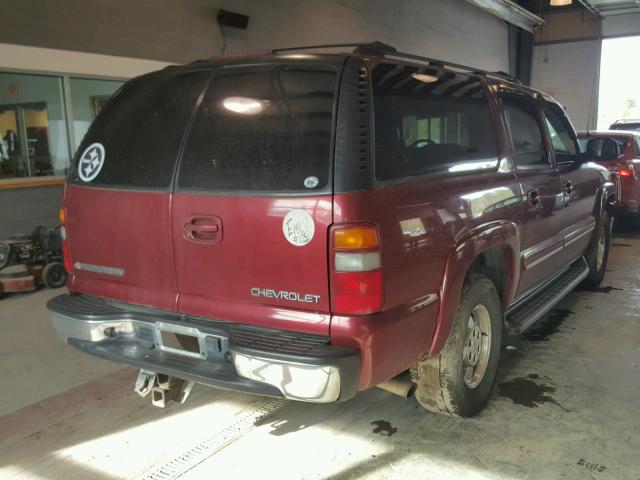 1GNFK16Z33J223865 - 2003 CHEVROLET SUBURBAN K BURGUNDY photo 4