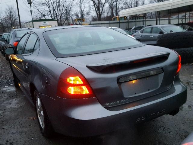 2G2WS522X51172732 - 2005 PONTIAC GRAND PRIX GRAY photo 3