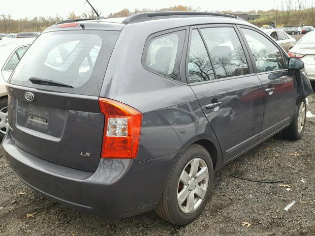 KNAFG525487173113 - 2008 KIA RONDO BASE GRAY photo 4