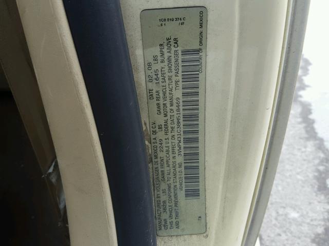 3VWPW31C38M518469 - 2008 VOLKSWAGEN NEW BEETLE 米色 照片 10