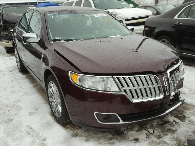 3LNHL2GC5CR832892 - 2012 LINCOLN MKZ BURGUNDY photo 1