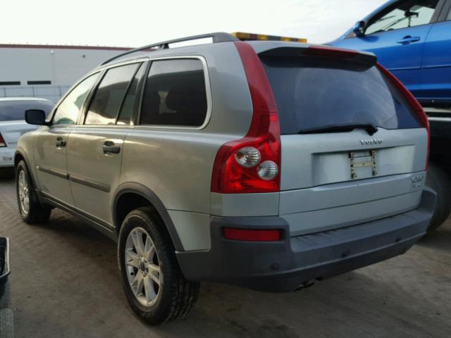 YV1CZ91H741065885 - 2004 VOLVO XC90 T6 SILVER photo 3