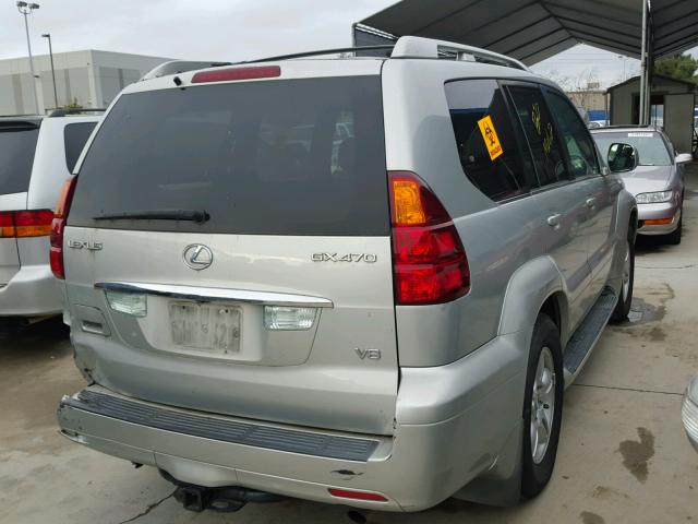 JTJBT20X140048750 - 2004 LEXUS GX 470 GRAY photo 4