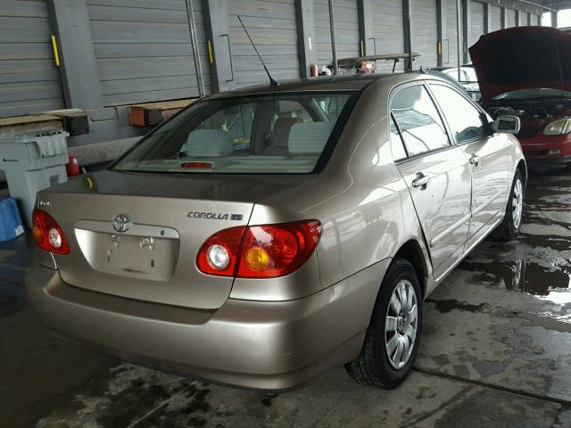 1NXBR32E24Z195215 - 2004 TOYOTA COROLLA CE GRAY photo 4