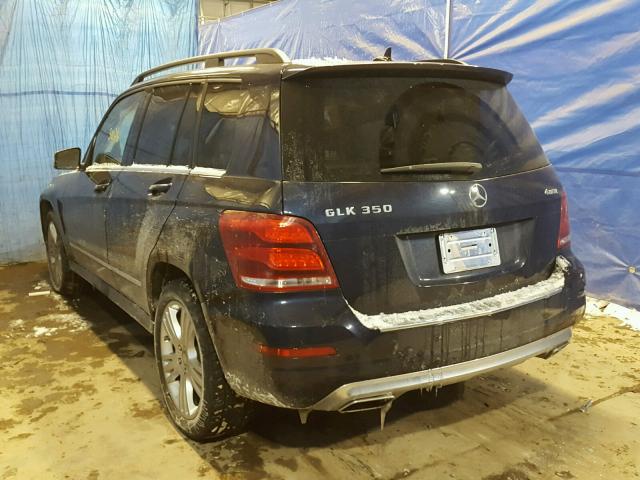 WDCGG8JB1FG345783 - 2015 MERCEDES-BENZ GLK 350 4M BLUE photo 3