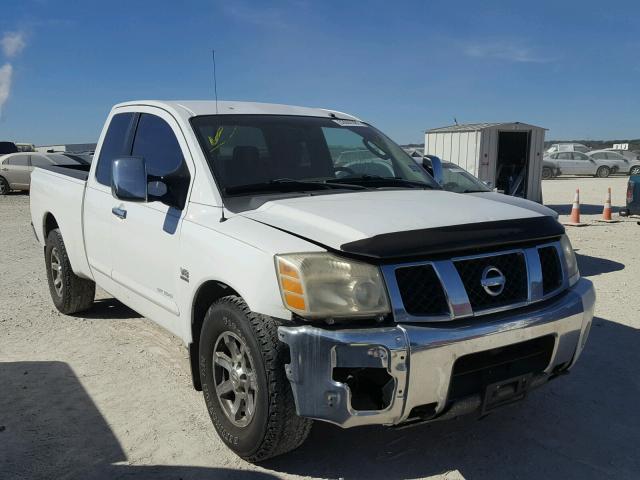 1N6AA06A44N518071 - 2004 NISSAN TITAN XE WHITE photo 1