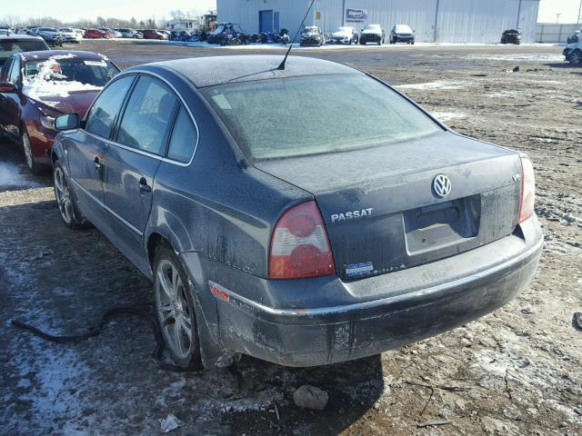 WVWRH63B43P055529 - 2003 VOLKSWAGEN PASSAT GLX GRAY photo 3