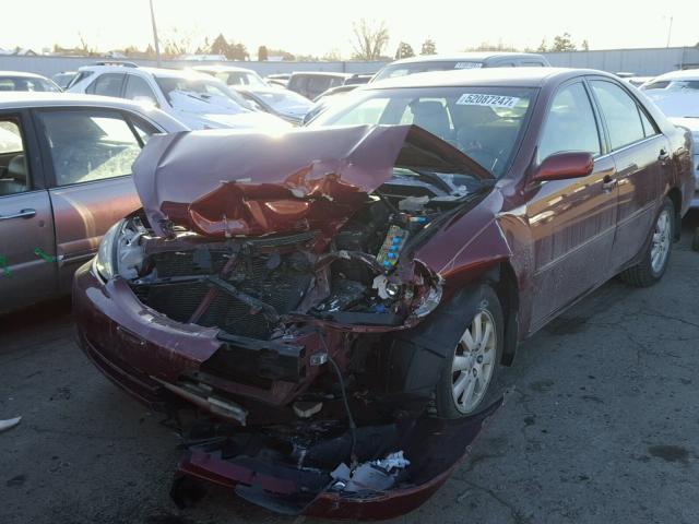 4T1BE30K04U290618 - 2004 TOYOTA CAMRY LE MAROON photo 2