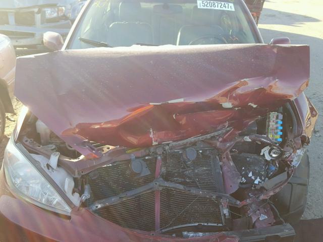 4T1BE30K04U290618 - 2004 TOYOTA CAMRY LE MAROON photo 7