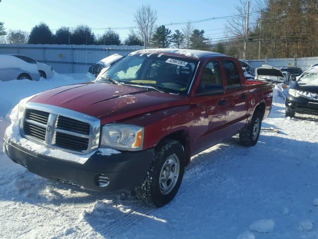 1D7HW28N47S144295 - 2007 DODGE DAKOTA QUA RED photo 2