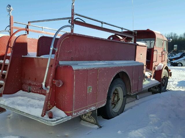 N0V1N122 - 1959 MACK FIRE TRUCK RED photo 4