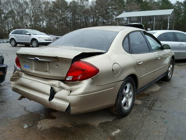 1FAFP53261A248660 - 2001 FORD TAURUS SE GOLD photo 4