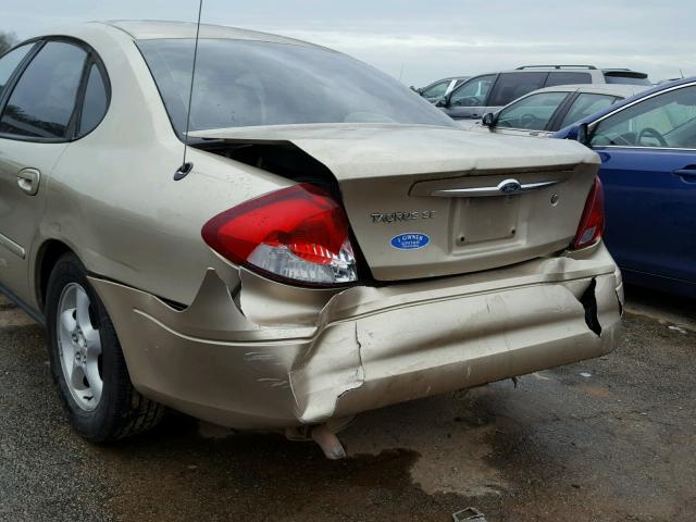 1FAFP53261A248660 - 2001 FORD TAURUS SE GOLD photo 9