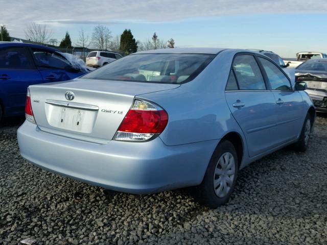 4T1BE32K26U675811 - 2006 TOYOTA CAMRY LE BLUE photo 4