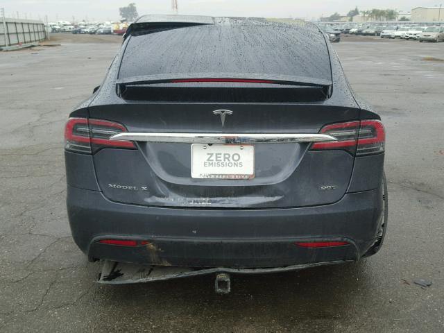 5YJXCAE2XHF041366 - 2017 TESLA MODEL X CHARCOAL photo 10