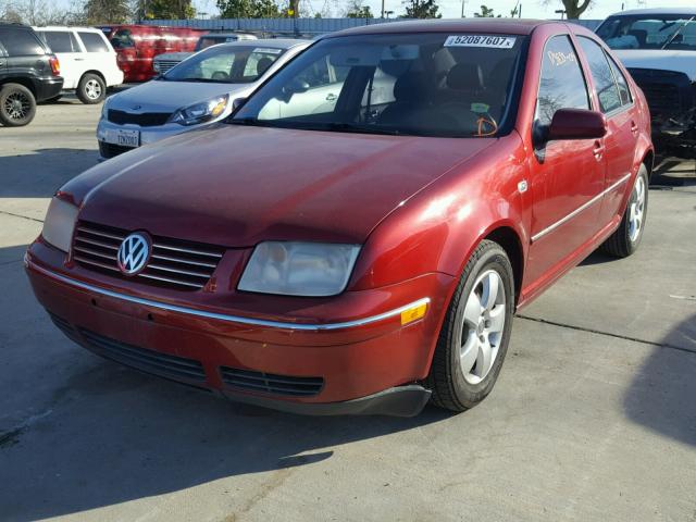 3VWSE69M44M122511 - 2004 VOLKSWAGEN JETTA GLS RED photo 2