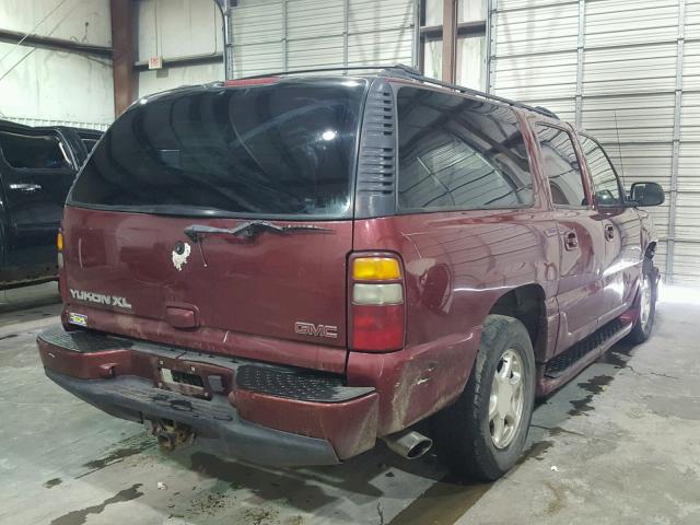 1GKFK66U62J305313 - 2002 GMC DENALI XL MAROON photo 4