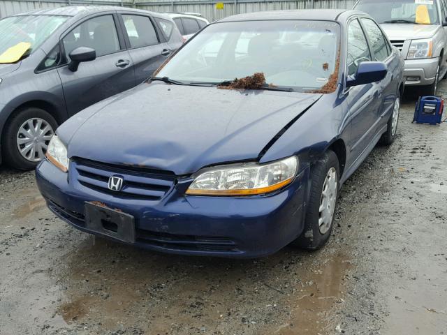 1HGCG55471A142683 - 2001 HONDA ACCORD LX BLUE photo 2