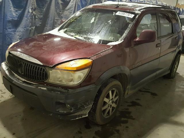 3G5DB03E33S536321 - 2003 BUICK RENDEZVOUS BURGUNDY photo 2