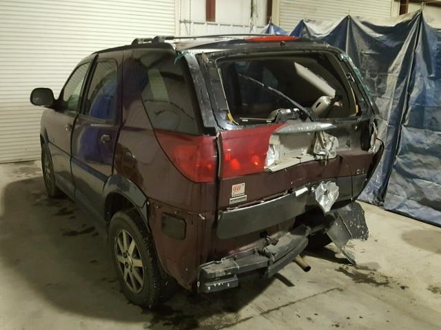 3G5DB03E33S536321 - 2003 BUICK RENDEZVOUS BURGUNDY photo 3