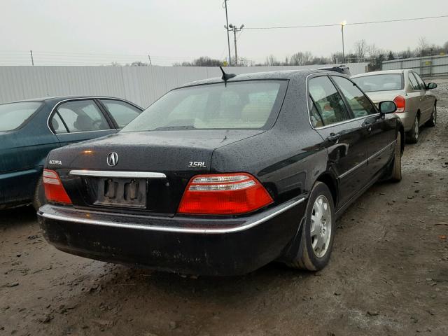 JH4KA96614C006298 - 2004 ACURA 3.5RL BLACK photo 4