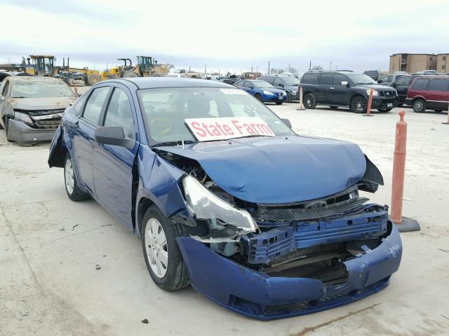 1FAHP34N88W249540 - 2008 FORD FOCUS S/SE BLUE photo 1