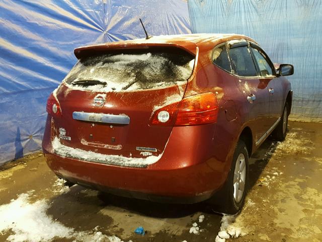 JN8AS5MV0DW657115 - 2013 NISSAN ROGUE S RED photo 4