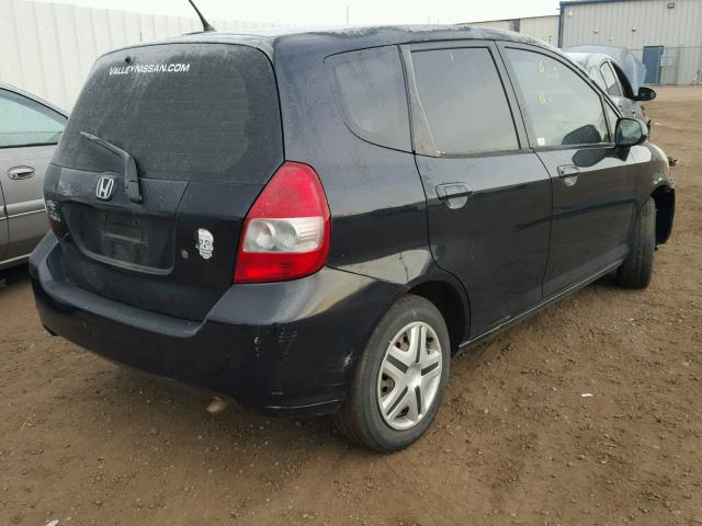 JHMGD38498S052432 - 2008 HONDA FIT BLACK photo 4