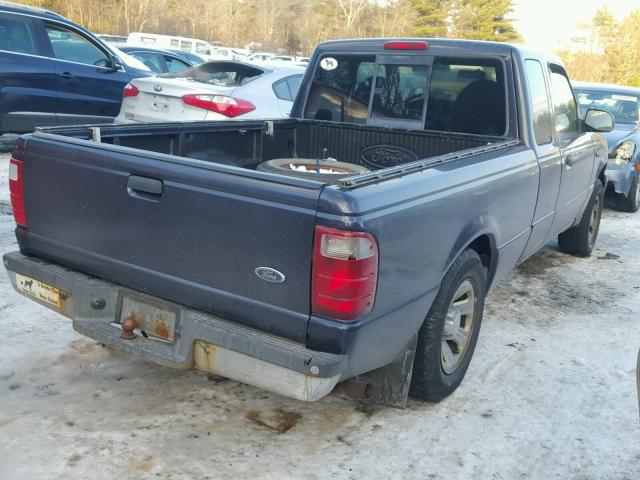 1FTYR44U83TA42741 - 2003 FORD RANGER SUP BLUE photo 4