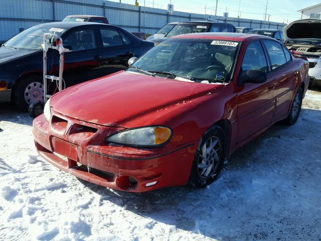 1G2NW52E03C259461 - 2003 PONTIAC GRAND AM G RED photo 2