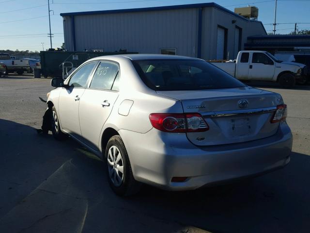 2T1BU4EE7BC577979 - 2011 TOYOTA COROLLA BA SILVER photo 3