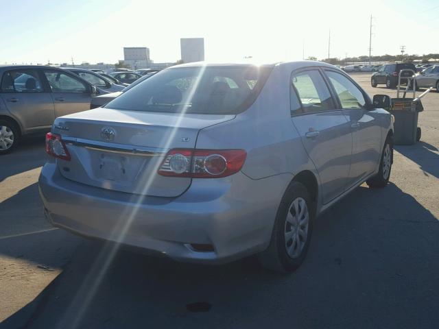 2T1BU4EE7BC577979 - 2011 TOYOTA COROLLA BA SILVER photo 4