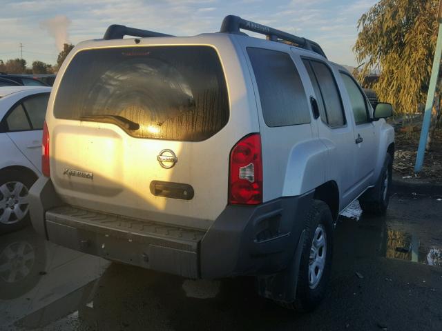 5N1AN08W57C536994 - 2007 NISSAN XTERRA OFF SILVER photo 4