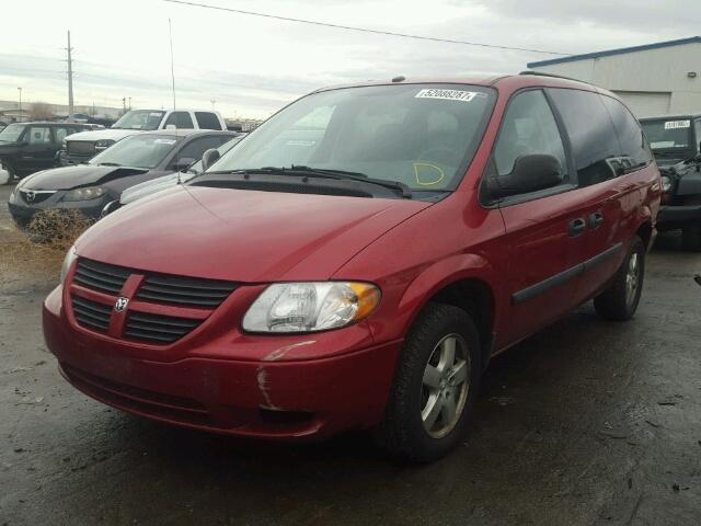 1D4GP24R86B614731 - 2006 DODGE GRAND CARA MAROON photo 2